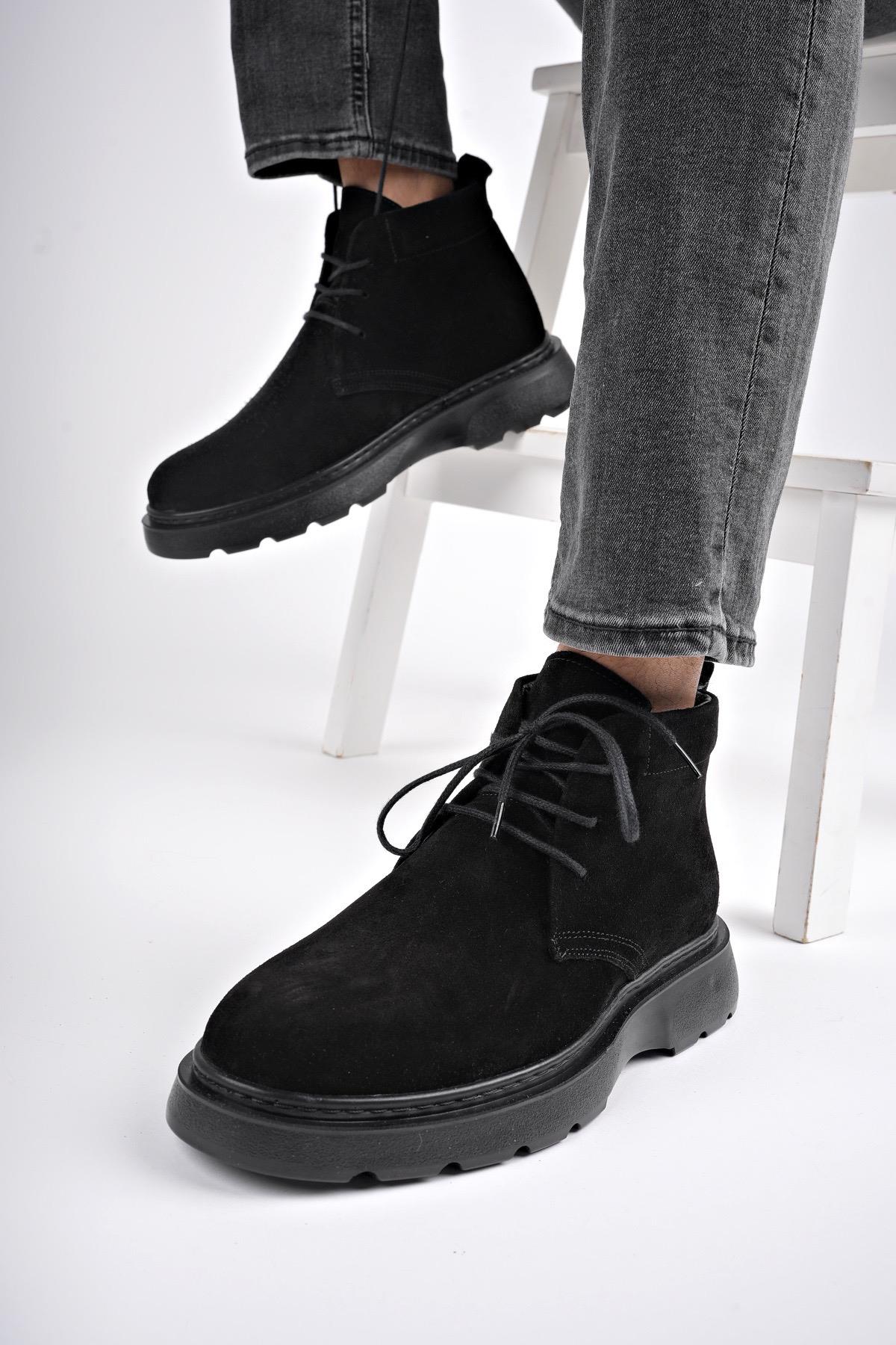 HENRY Garantili Bağcıklı Hakiki Deri Rahat Taban Erkek Chelsea Bot - Görsel 7