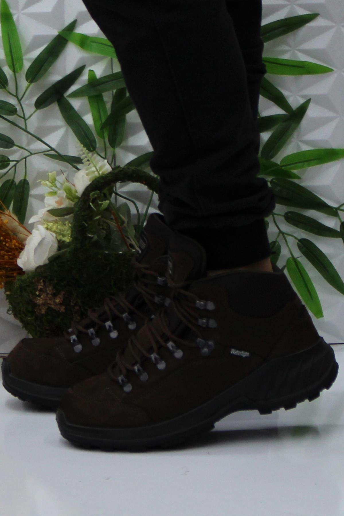 M4107 Kahve Anatomik Orijinal Ürün Hakiki Deri Su Geçirmez Erkek Bot - Görsel 4