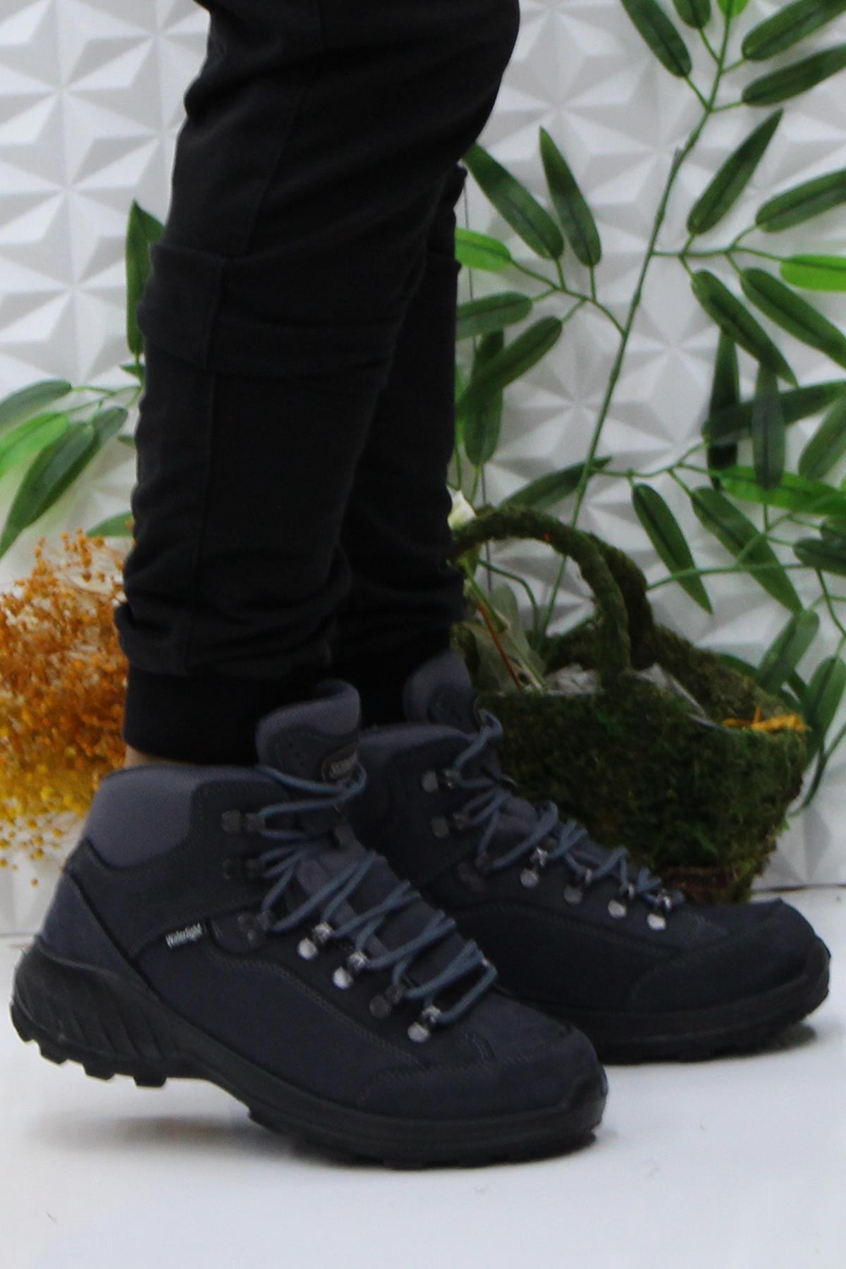 M4107 Gri Asfalt Anatomik Orijinal Ürün Hakiki Deri Su Geçirmez Erkek Bot - Görsel 2