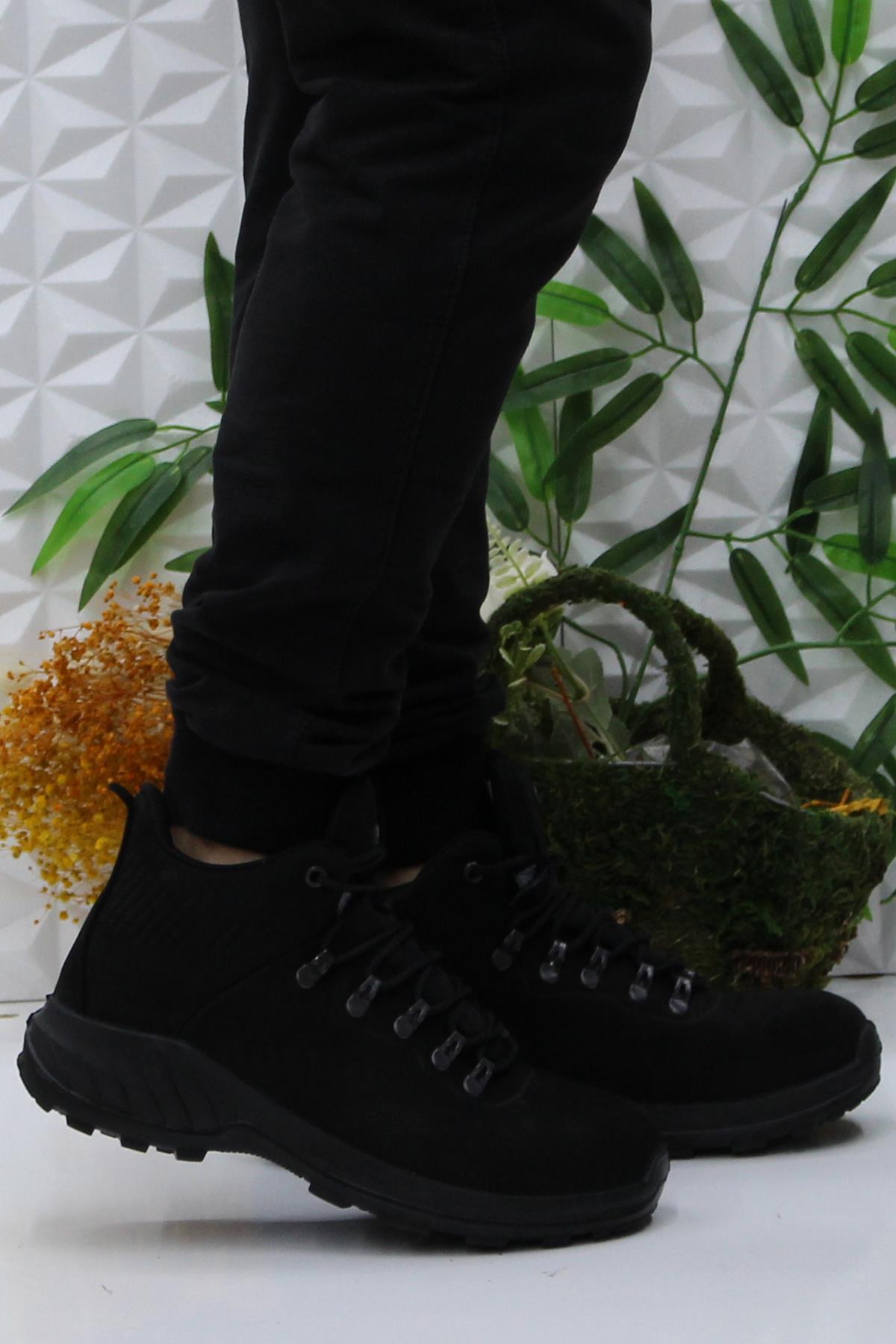 M4100 Siyah Anatomik Orijinal Ürün Hakiki Deri Su Geçirmez Erkek Bot - Görsel 2