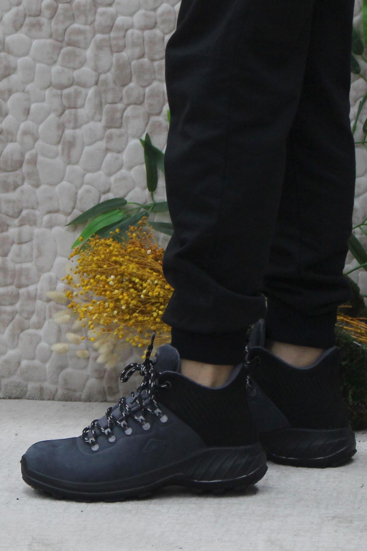 M4100 Gri Asfalt Anatomik Orijinal Ürün Hakiki Deri Su Geçirmez Erkek Bot - Görsel 4