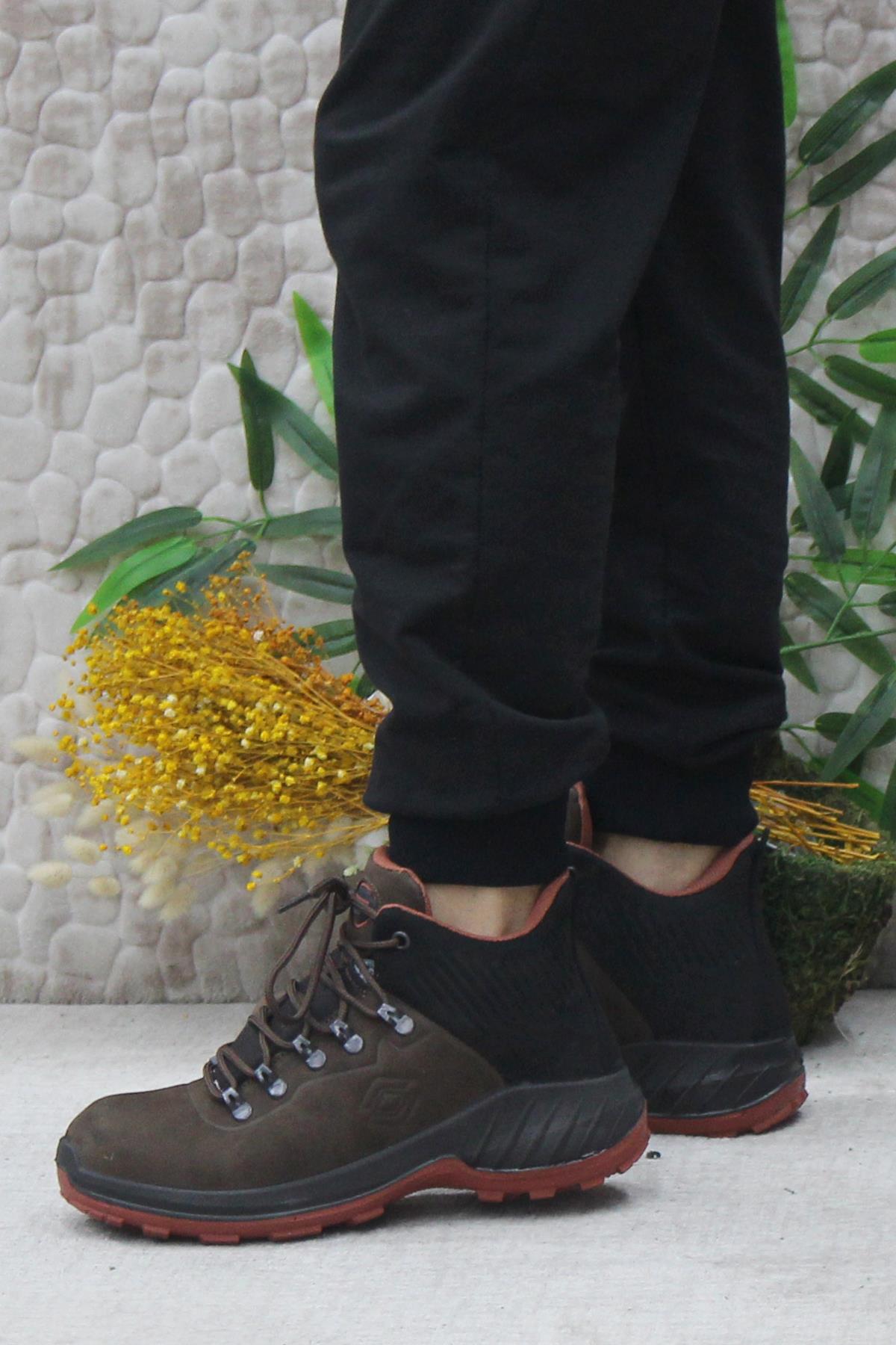 M4100 Kahve Anatomik Orijinal Ürün Hakiki Deri Su Geçirmez Erkek Bot - Görsel 4