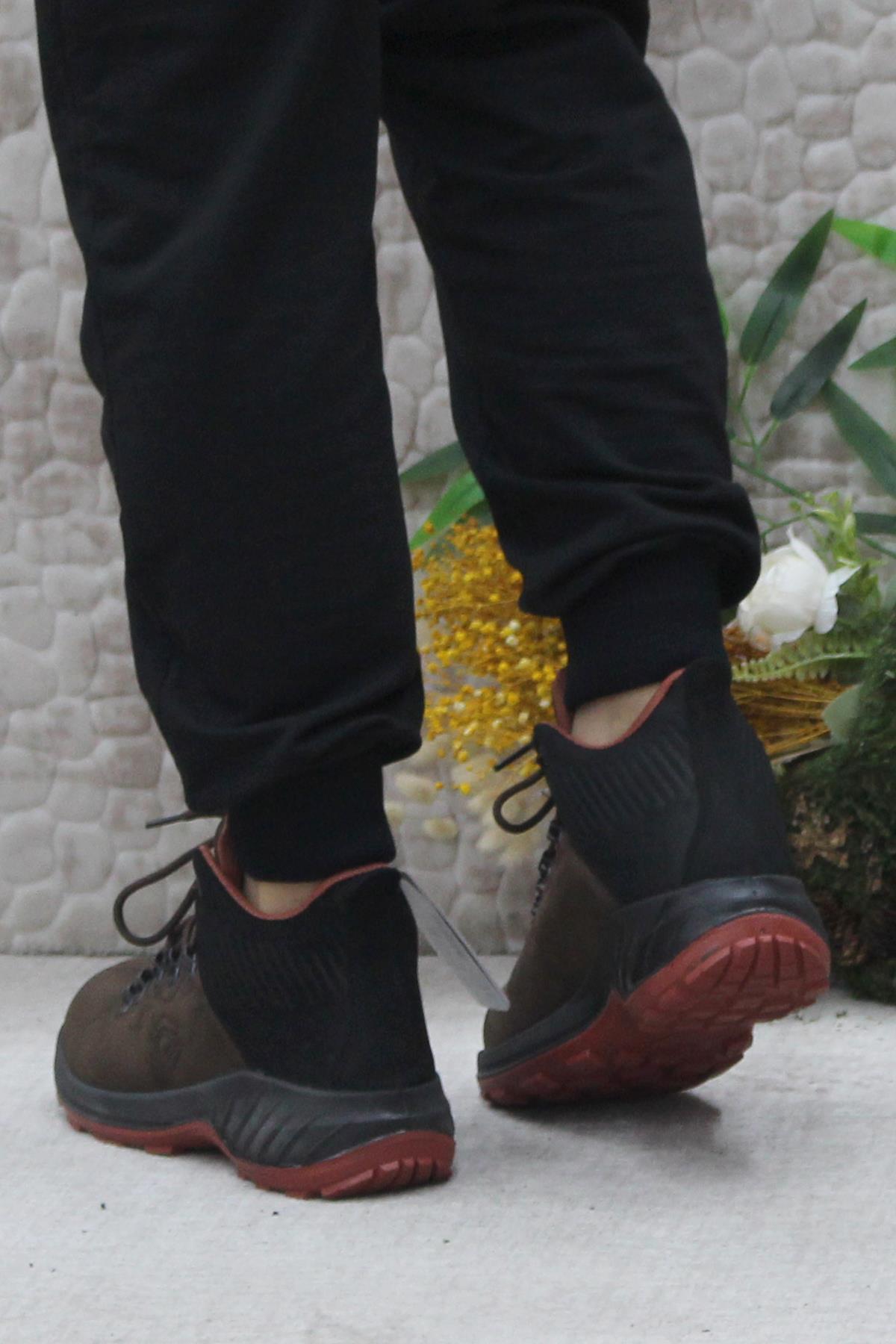 M4100 Kahve Anatomik Orijinal Ürün Hakiki Deri Su Geçirmez Erkek Bot - Görsel 5