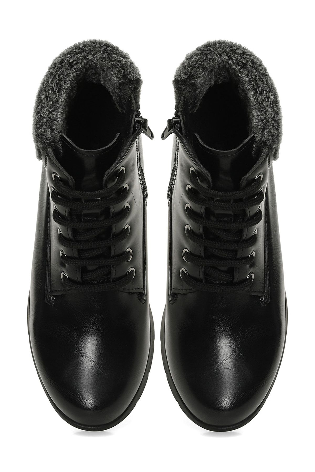 Polaris Polaris 166659.Z4PR Siyah Kadın Düz Bot | Flo Siyah - 5. görsel