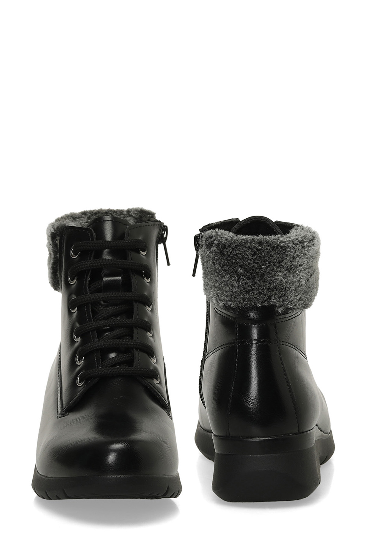 Polaris Polaris 166659.Z4PR Siyah Kadın Düz Bot | Flo Siyah - 6. görsel