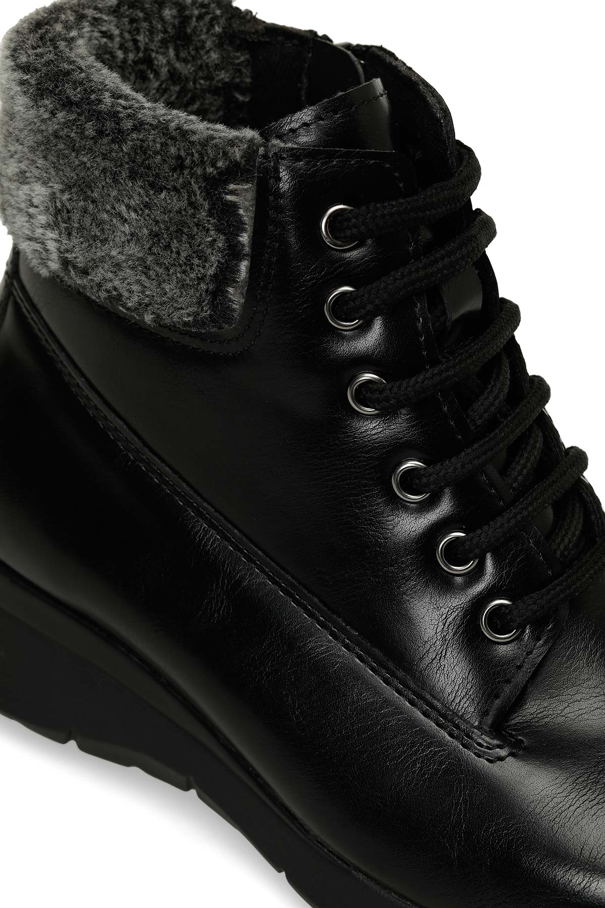 Polaris Polaris 166659.Z4PR Siyah Kadın Düz Bot | Flo Siyah - 8. görsel