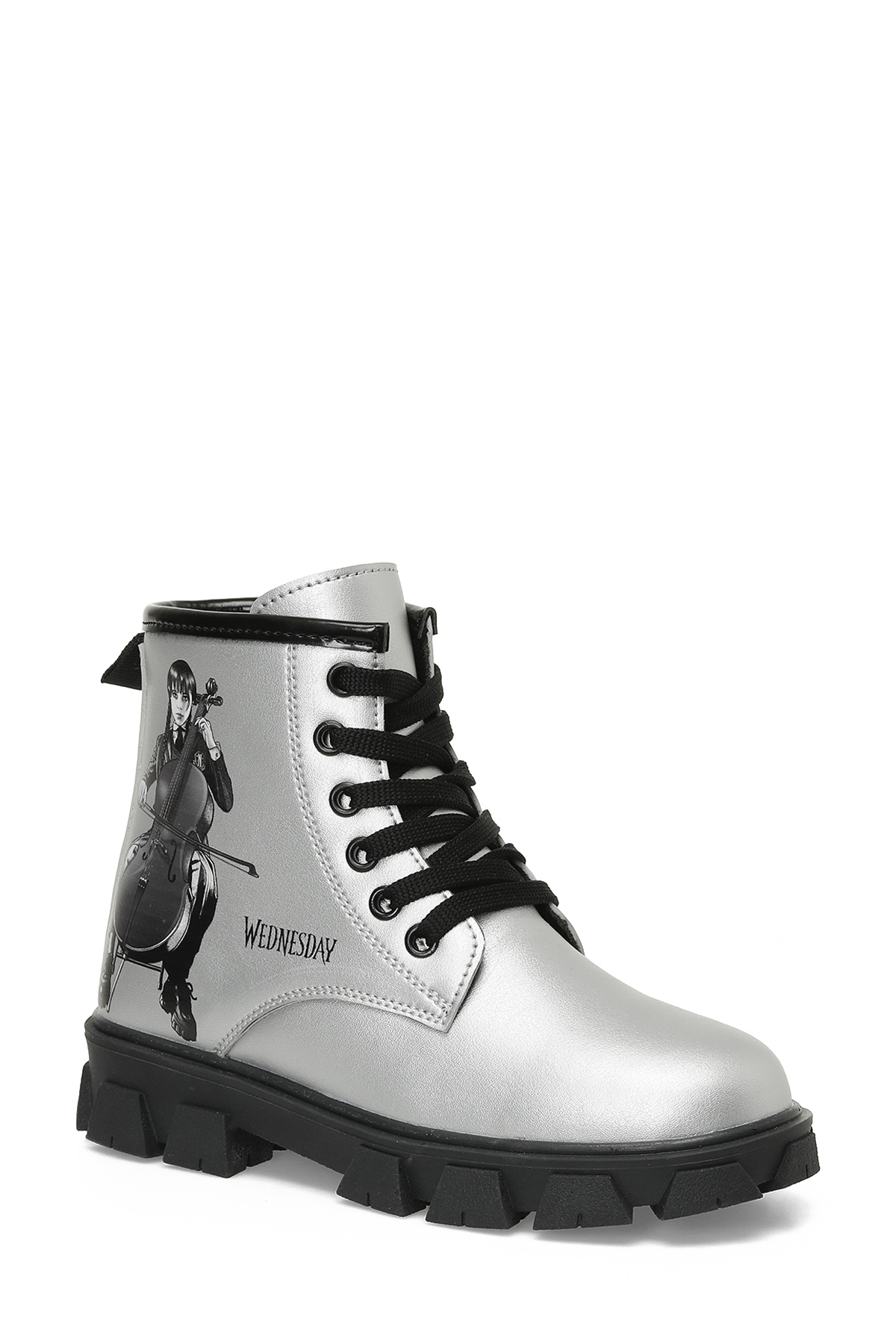 LANOM.F4PR Gümüş Kız Çocuk Worker Bot - Görsel 3