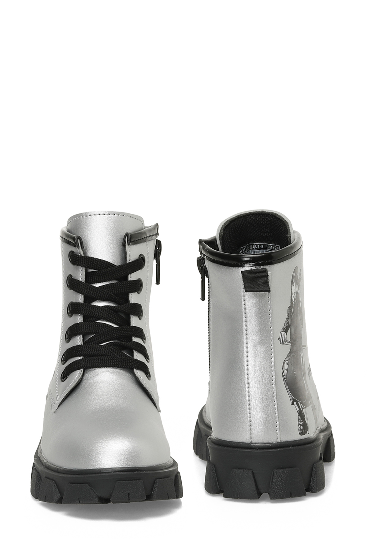 LANOM.F4PR Gümüş Kız Çocuk Worker Bot - Görsel 6