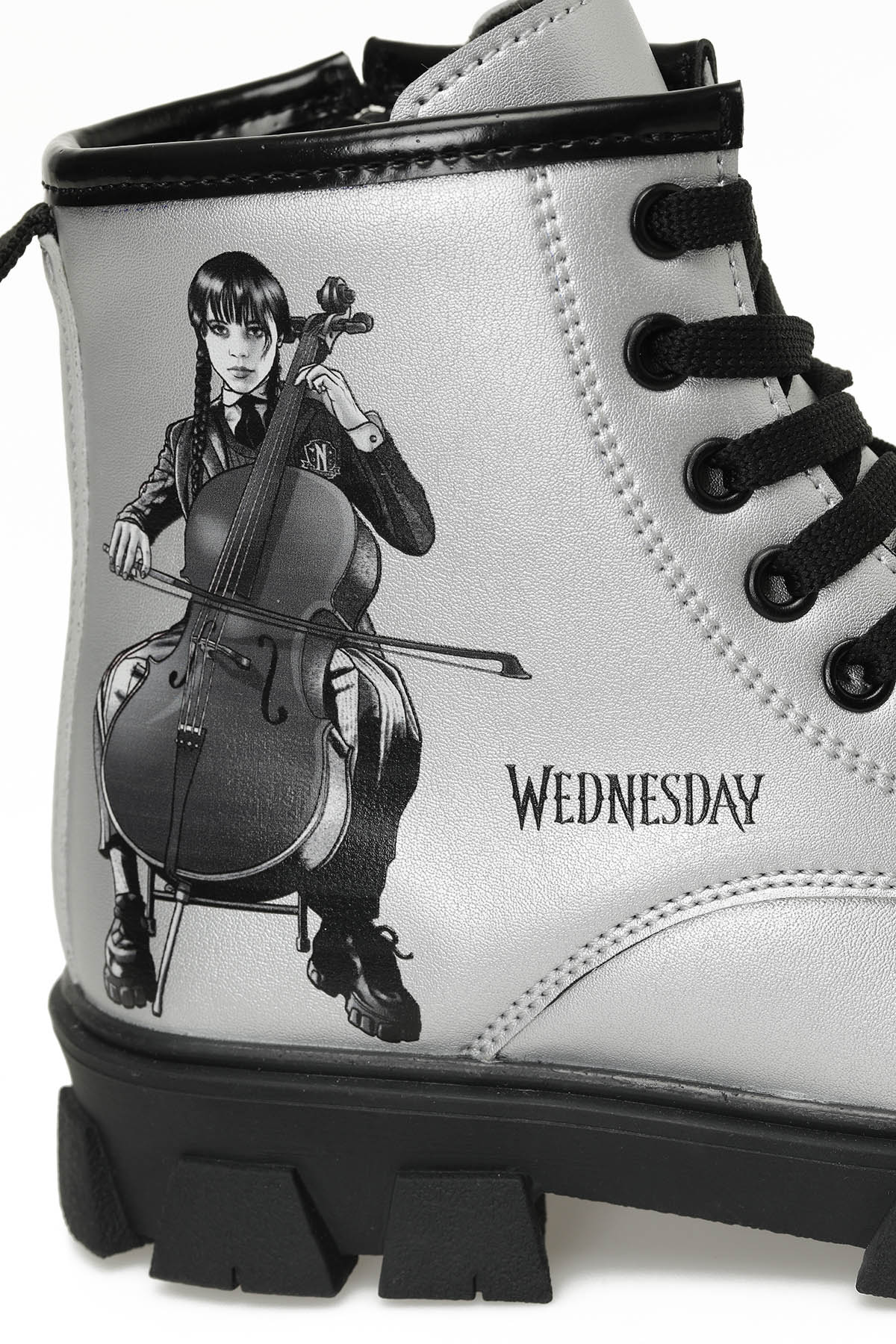 LANOM.F4PR Gümüş Kız Çocuk Worker Bot - Görsel 8