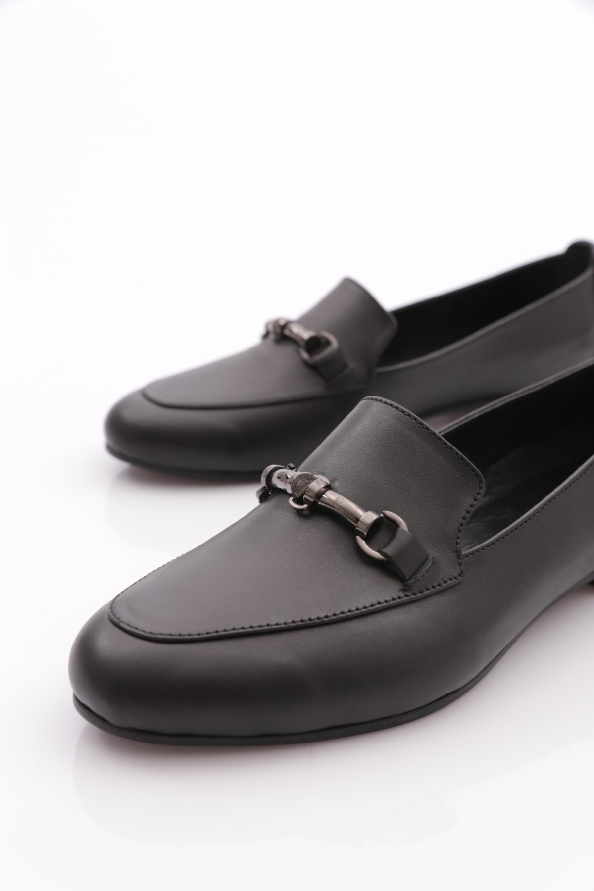 707 Kadin Aksesuarli Loafer Ayakkabi - Görsel 4