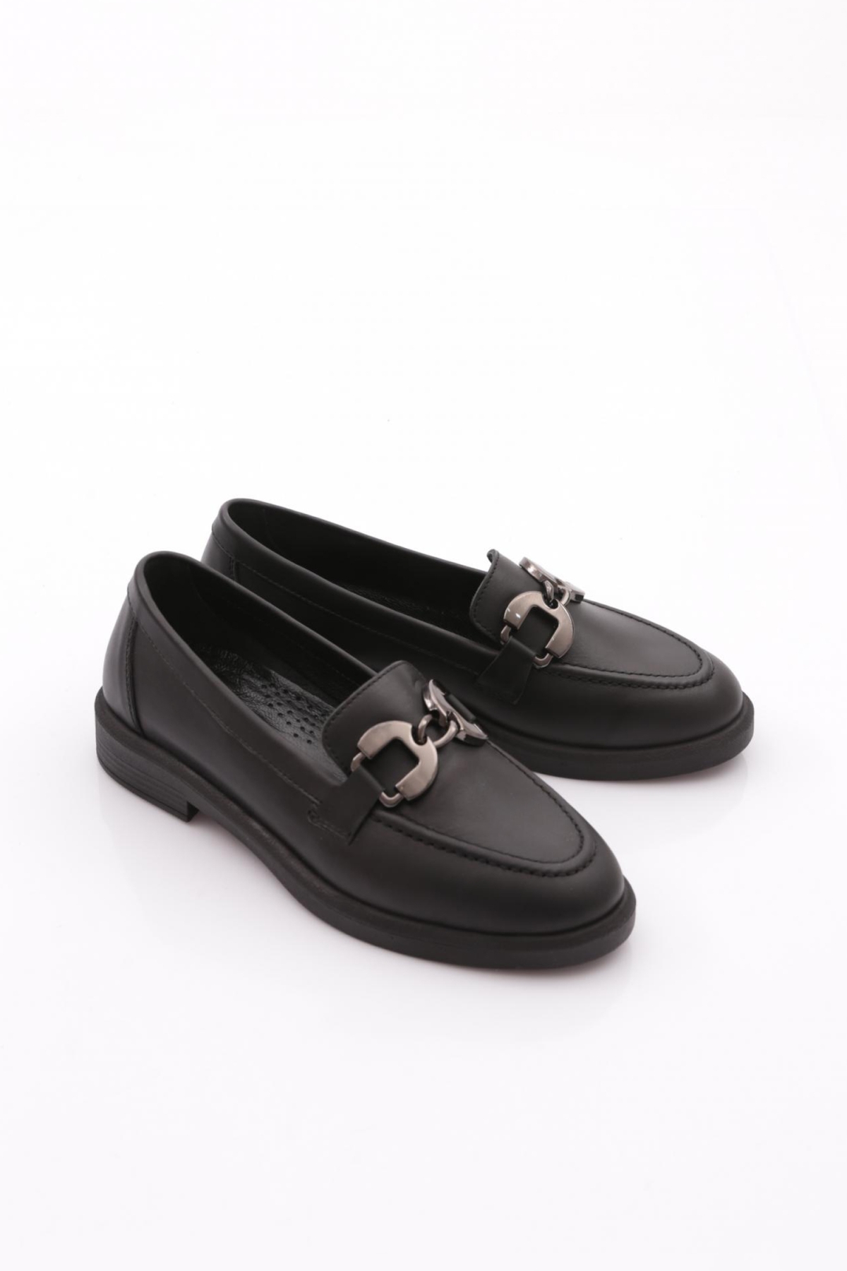 706 Kadin Aksesuarli Loafer Ayakkabi - Görsel 3