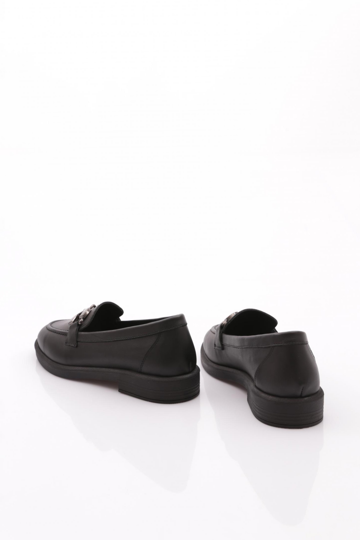 706 Kadin Aksesuarli Loafer Ayakkabi - Görsel 4