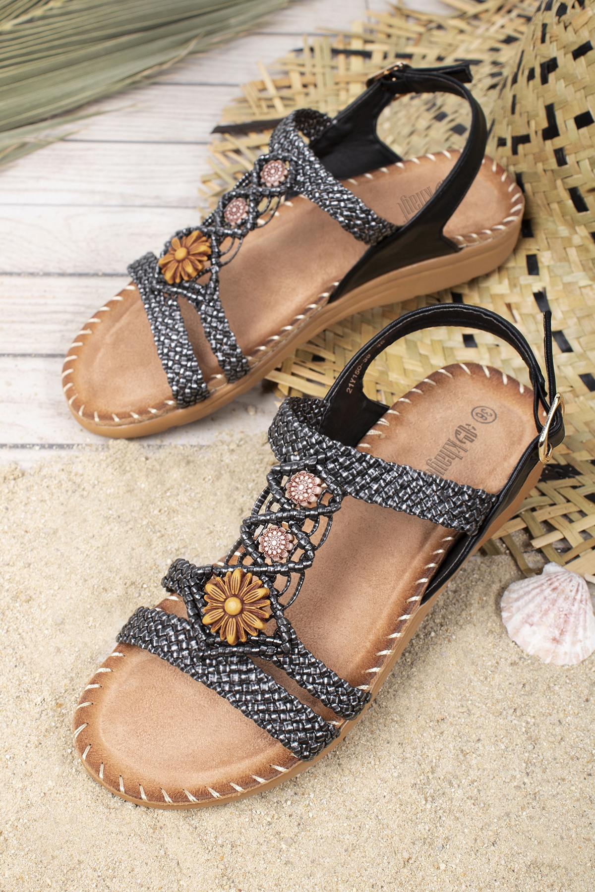 Julia Anatomik Fashion Günlük Kadın Sandalet - Görsel 2