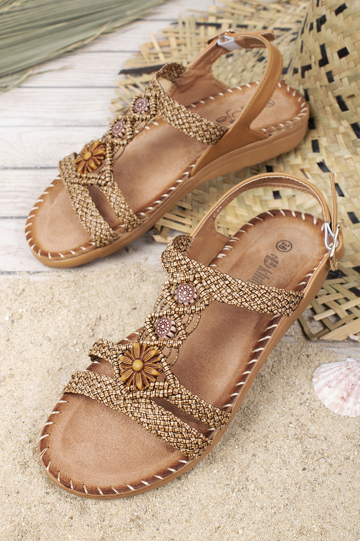 Julia Anatomik Fashion Günlük Kadın Sandalet - Görsel 2