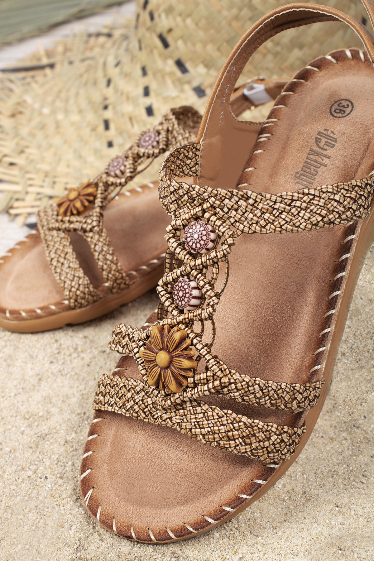 Julia Anatomik Fashion Günlük Kadın Sandalet - Görsel 3