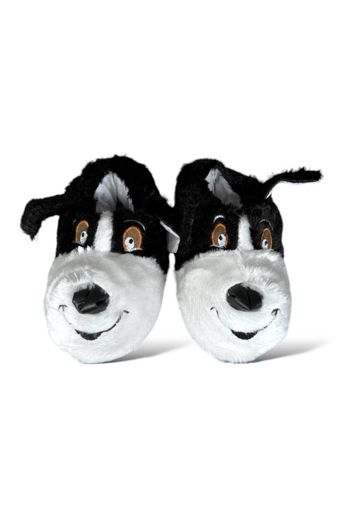 Sevimli Köpek Figürlü Çocuk Panduf SİYAH - Görsel 4