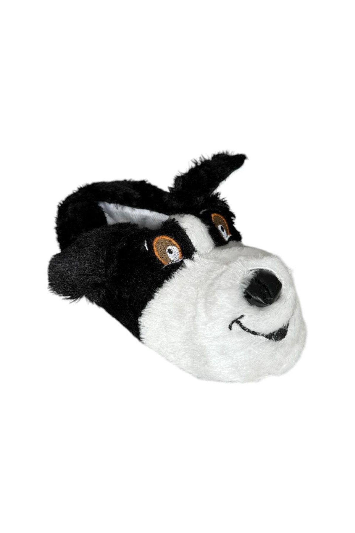 Sevimli Köpek Figürlü Çocuk Panduf SİYAH - Görsel 5