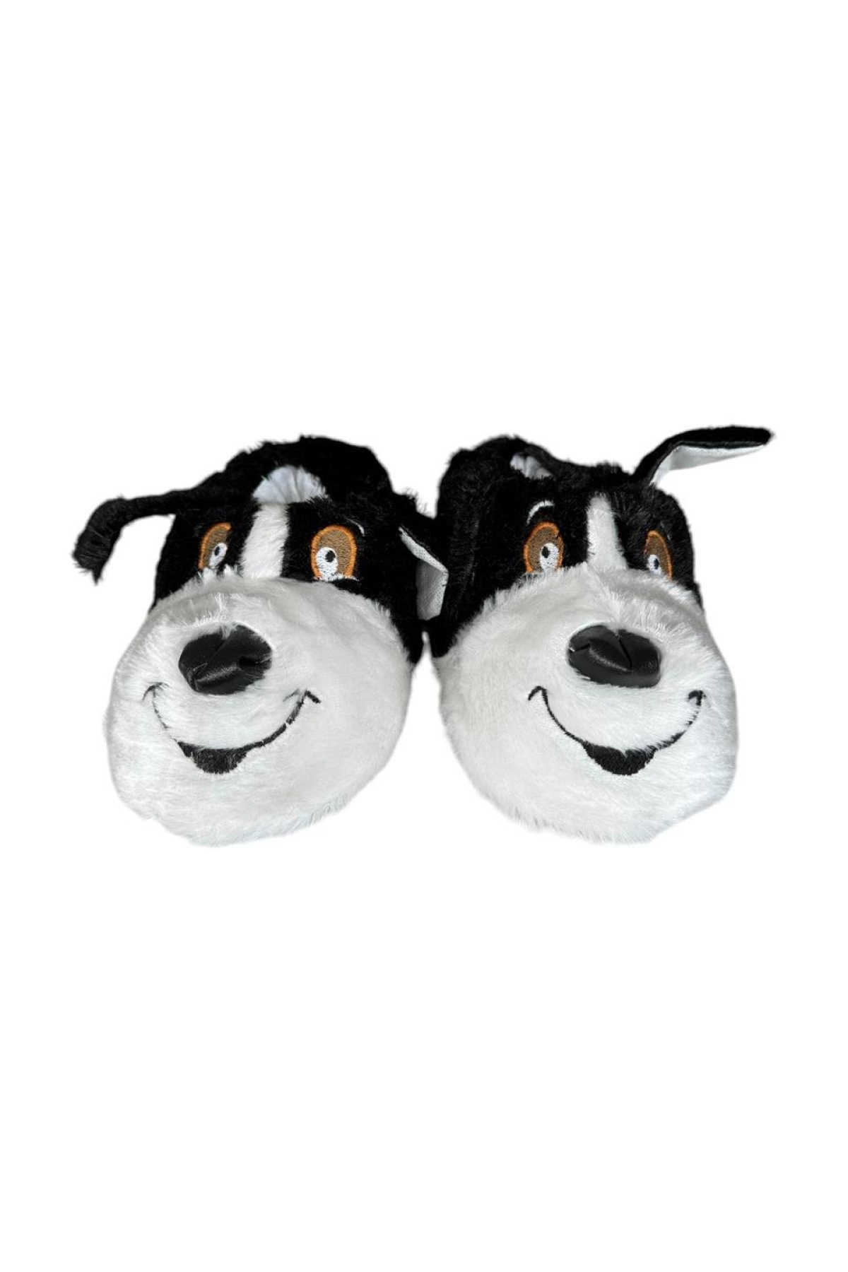 Sevimli Köpek Figürlü Çocuk Panduf SİYAH - Görsel 6