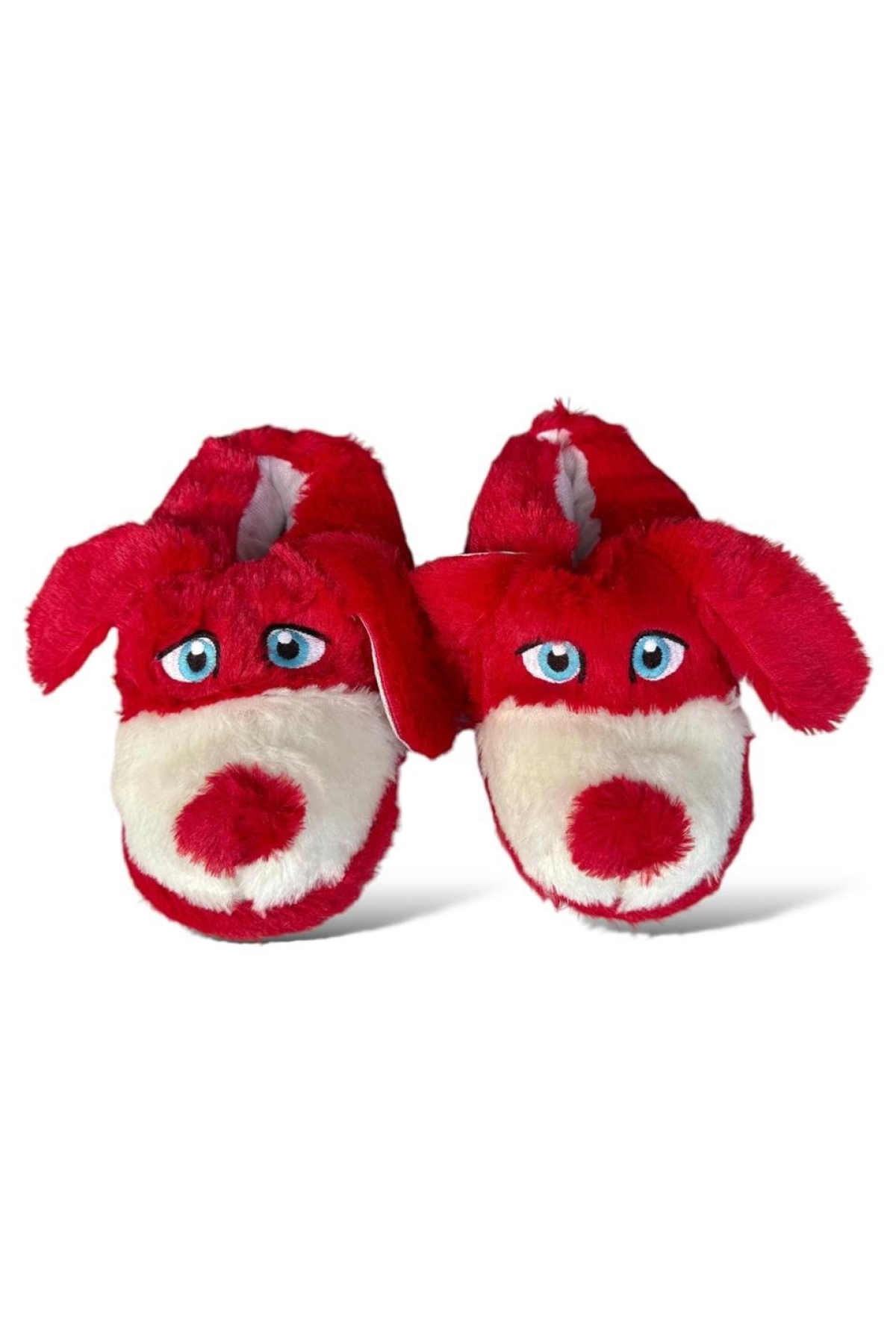 Sevimli Köpek Figürlü Çocuk Panduf KIRMIZI - Görsel 4