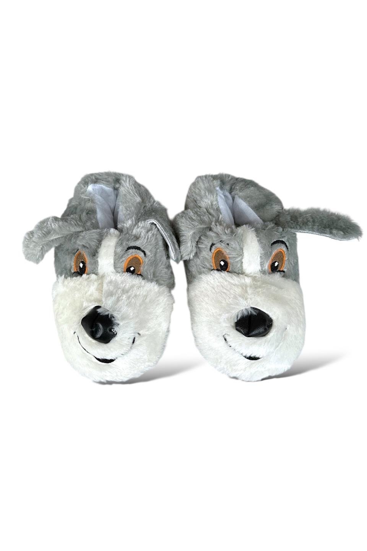 Sevimli Köpek Figürlü Çocuk Panduf GRİ - Görsel 7