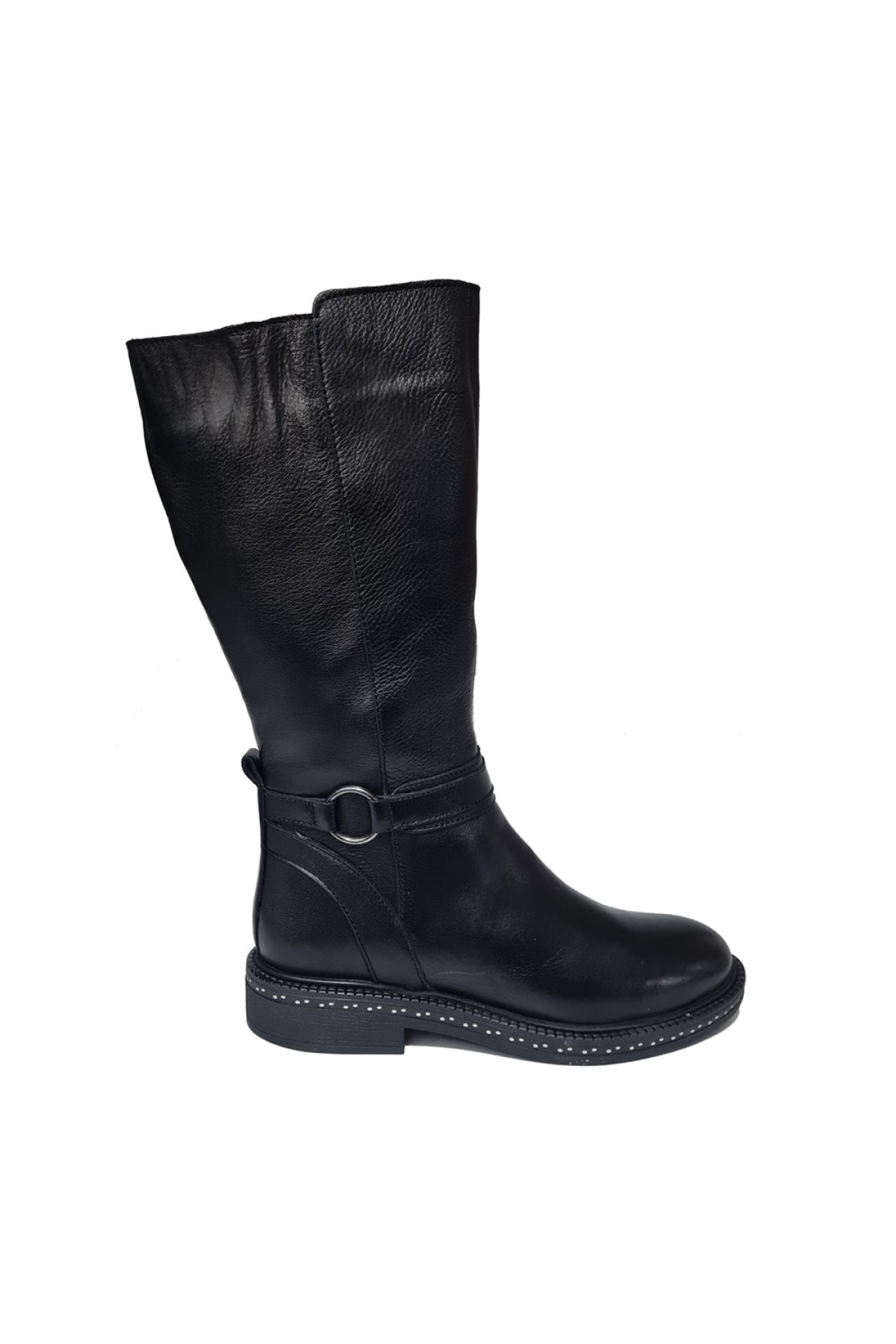 Fermuarlı Hakiki Deri Kadın Klasik Çizme 9859 - Görsel 2