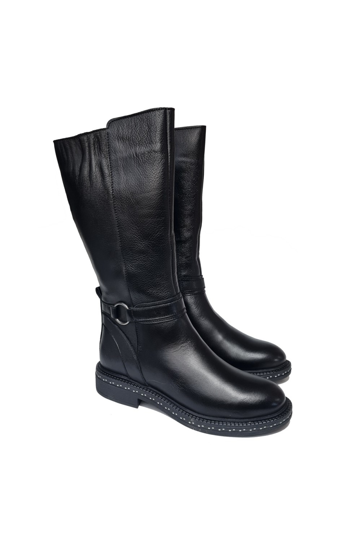 Fermuarlı Hakiki Deri Kadın Klasik Çizme 9859 - Görsel 3