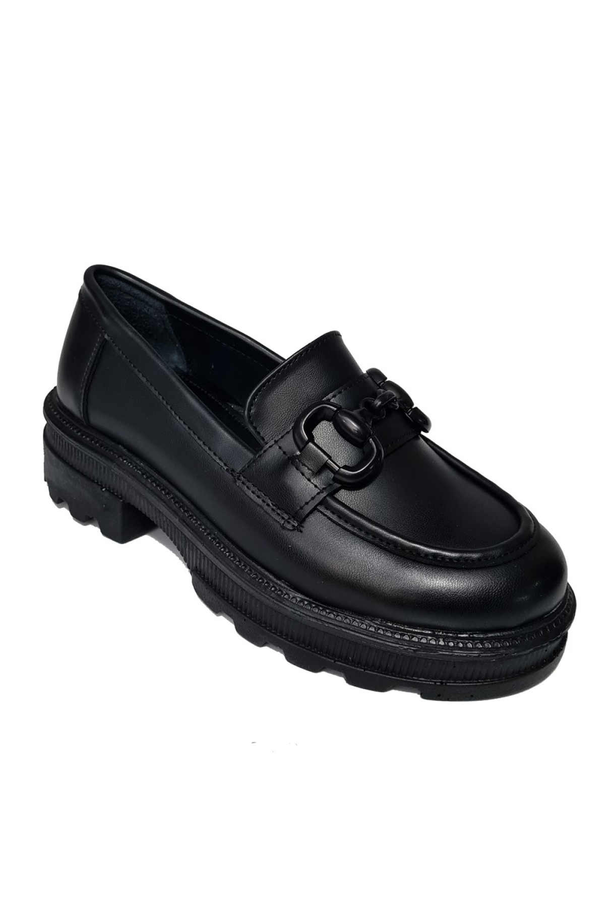 Zincir Aksesuarlı Kadın Loafer Ayakkabı 429001-z - Görsel 2