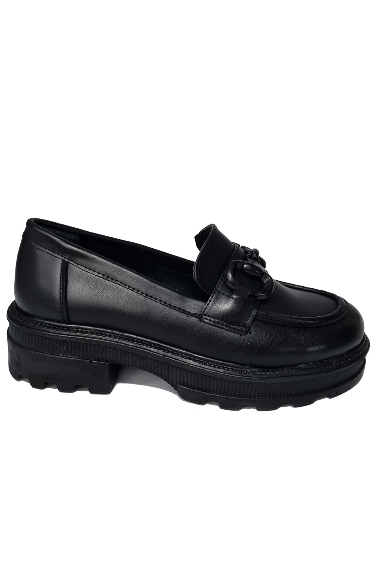 Zincir Aksesuarlı Kadın Loafer Ayakkabı 429001-z - Görsel 3