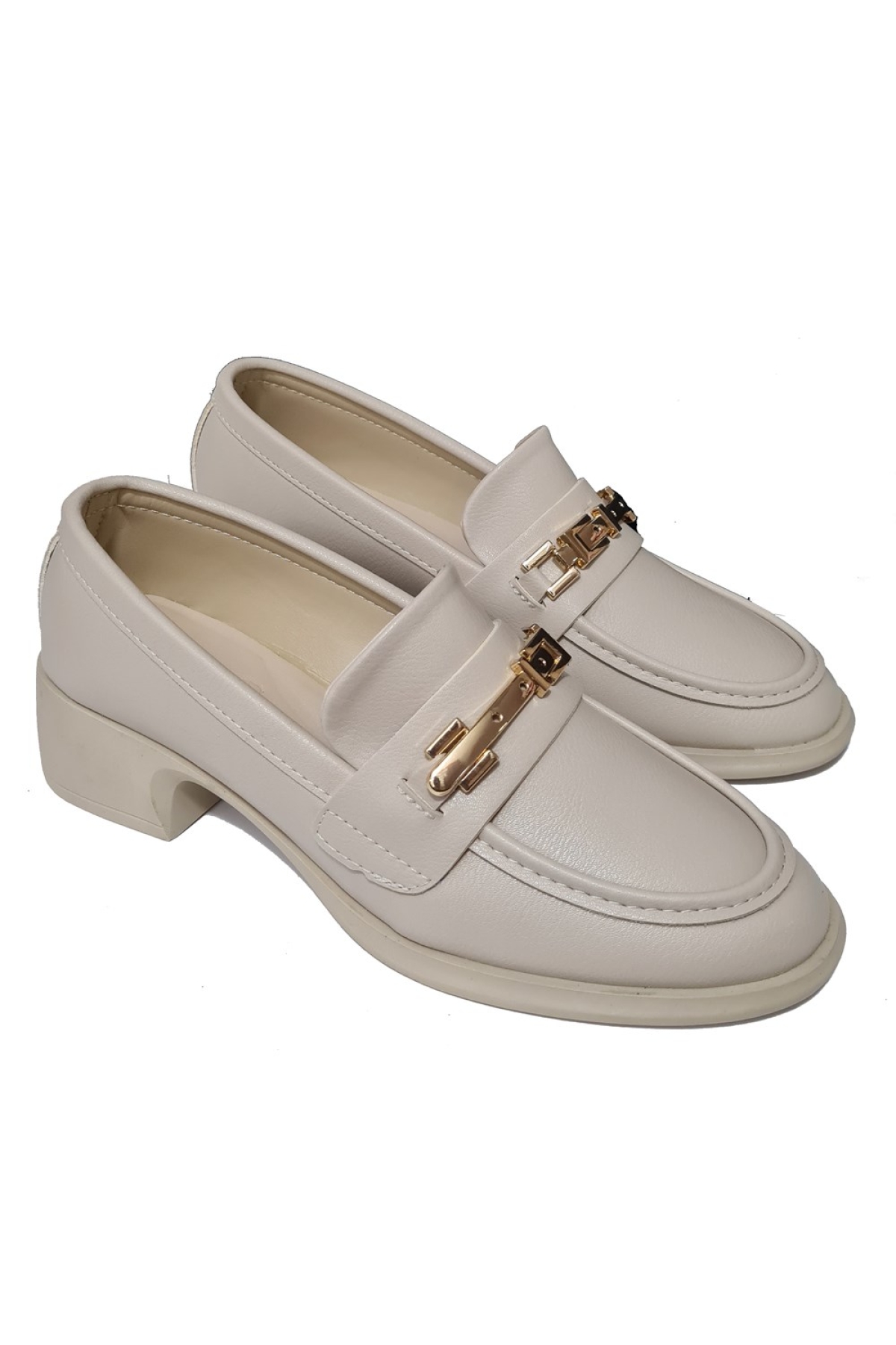 Topuklu Aksesuarlı Kadın Loafer Ayakkabı 0094016-z - Görsel 4