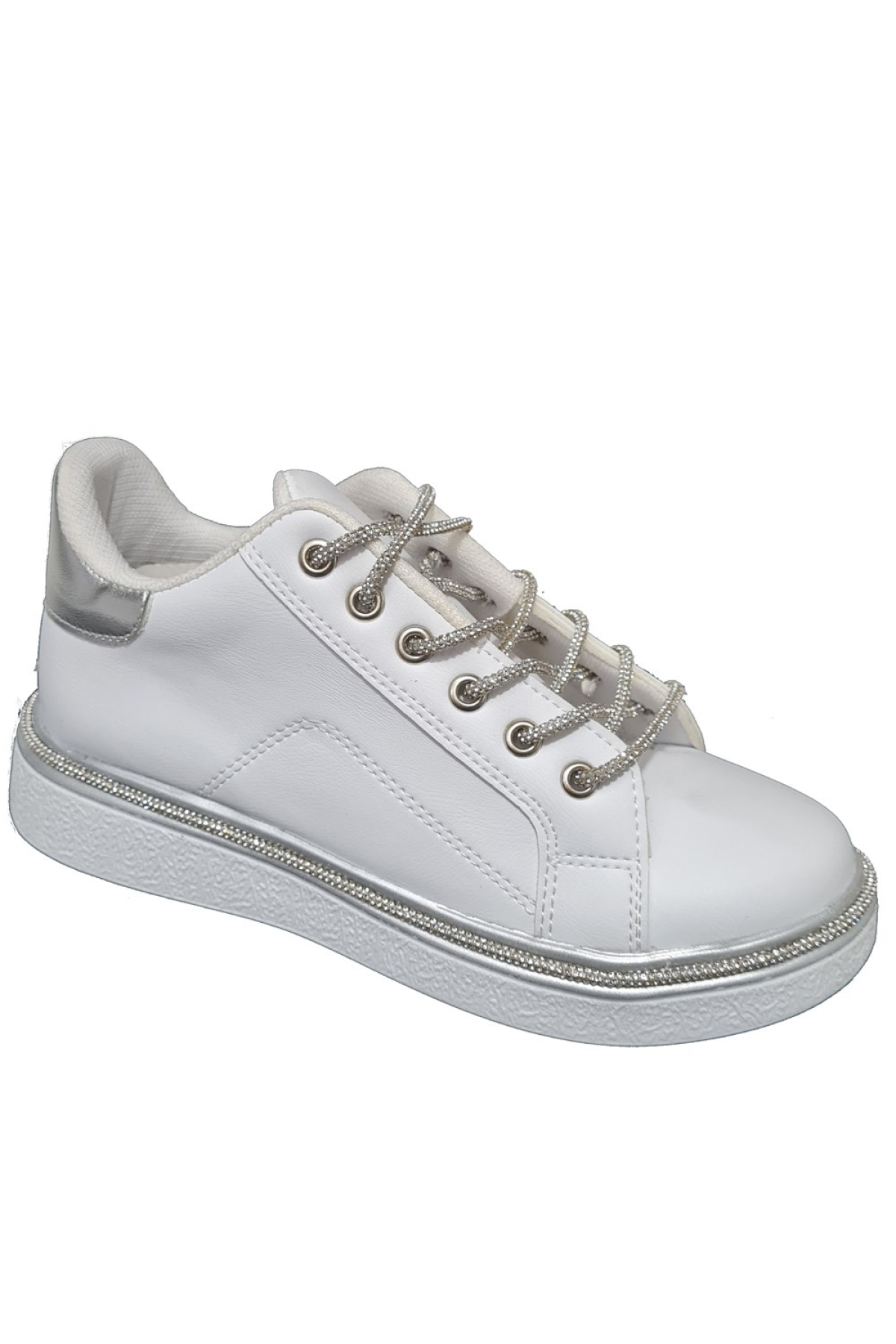 Bağcık Taşlı Kalın Taban Taşlı Sneaker Ayakkabı 702169-z - Görsel 2