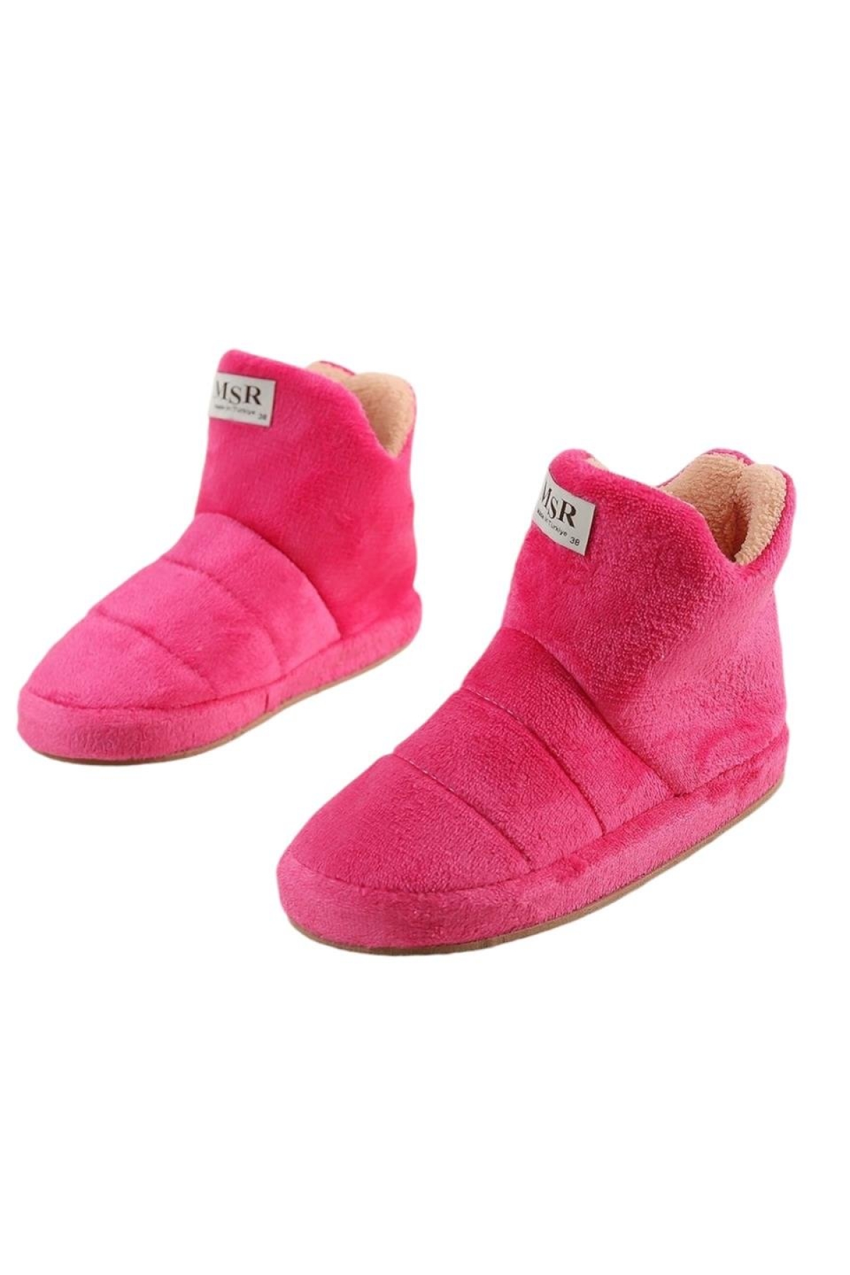 Kadın Panduf Ev Ayakkabısı Ev Botu Kalın Hafif Taban PEMBE - Görsel 4