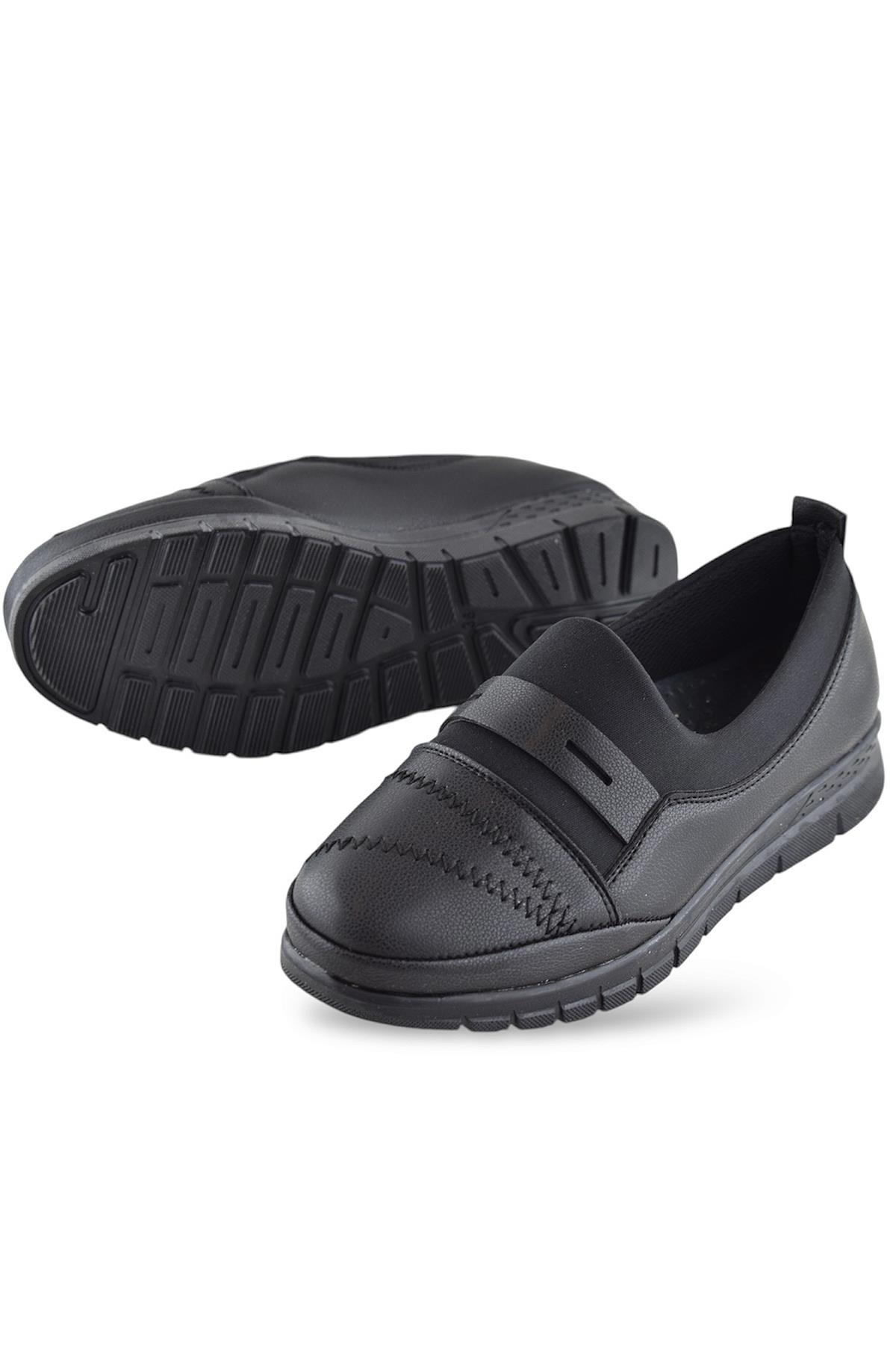 0248 Rahat Ortopedik Taban Günlük Kadın Ayakkabı Babet Kadın Kışlık Ayakkabı - Görsel 5