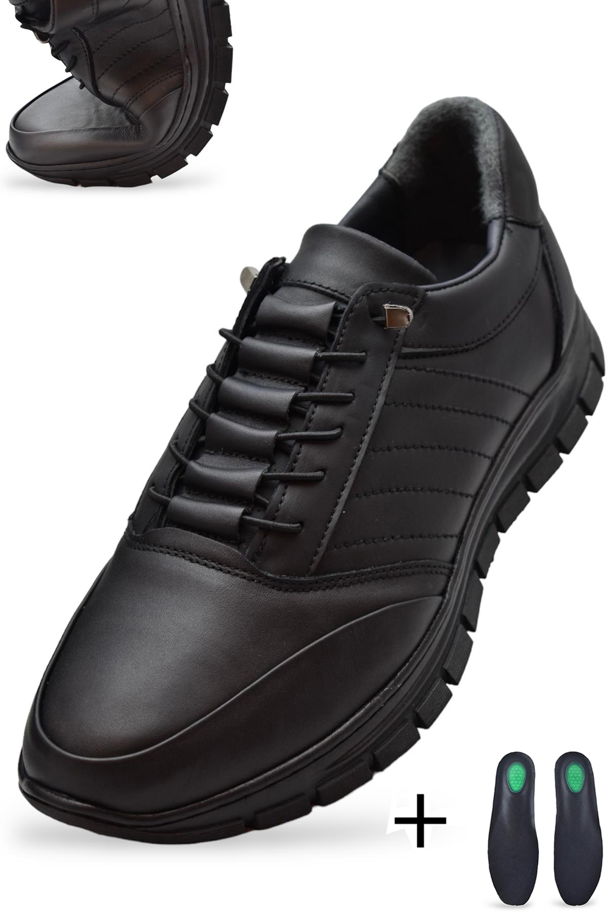 TAB2920 Ortopedik Taban %100 Hakiki Deri Erkek Ayakkabı Kauçuk Kaymaz Taban Özerdem - Görsel 3