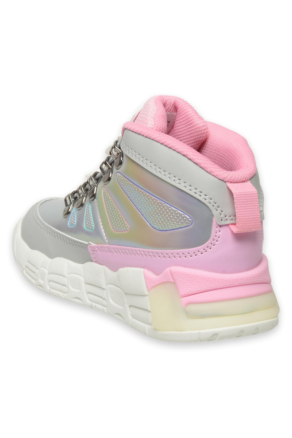 946.P24K417 Ellen Patik Işıklı Phylon Gri Kız Çocuk Bot - Görsel 5