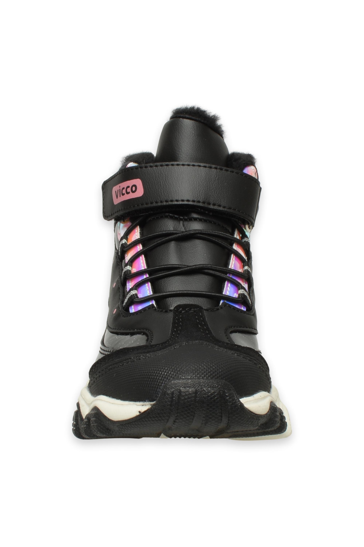 946.F24K.423 Radus Filet Phylon Siyah-Beyaz Çocuk Bot - Görsel 4