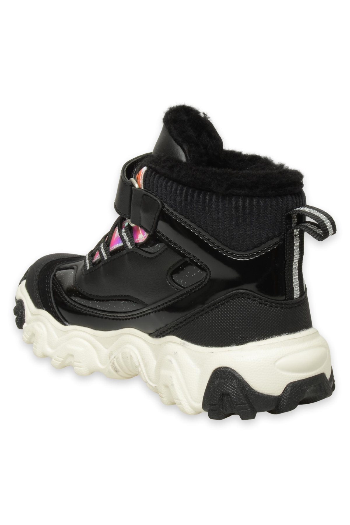 946.F24K.423 Radus Filet Phylon Siyah-Beyaz Çocuk Bot - Görsel 5