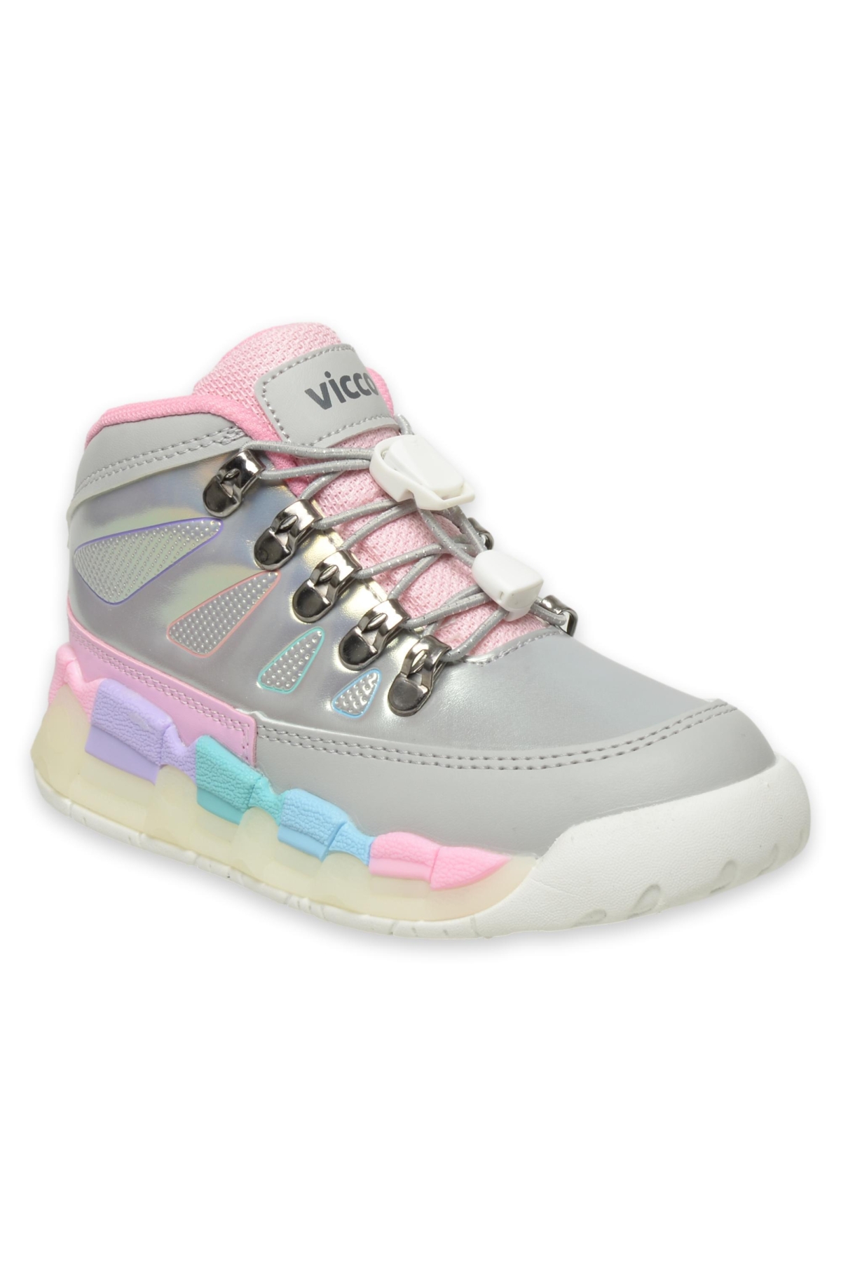 946.F24K417 Ellen Filet Işıklı Phylon Gri Kız Çocuk Bot - Görsel 3