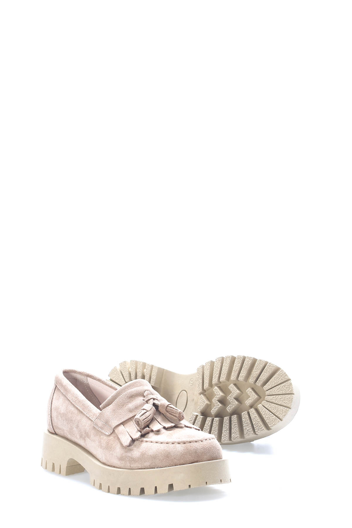 Hakiki Deri Kadın Casual Ayakkabı 581ZA2840 - Görsel 4