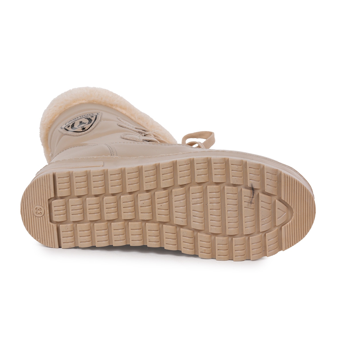 Deco İçi Termal Kürklü Kız Çocuk Kar Botu Ayakkabı Ten - Görsel 3