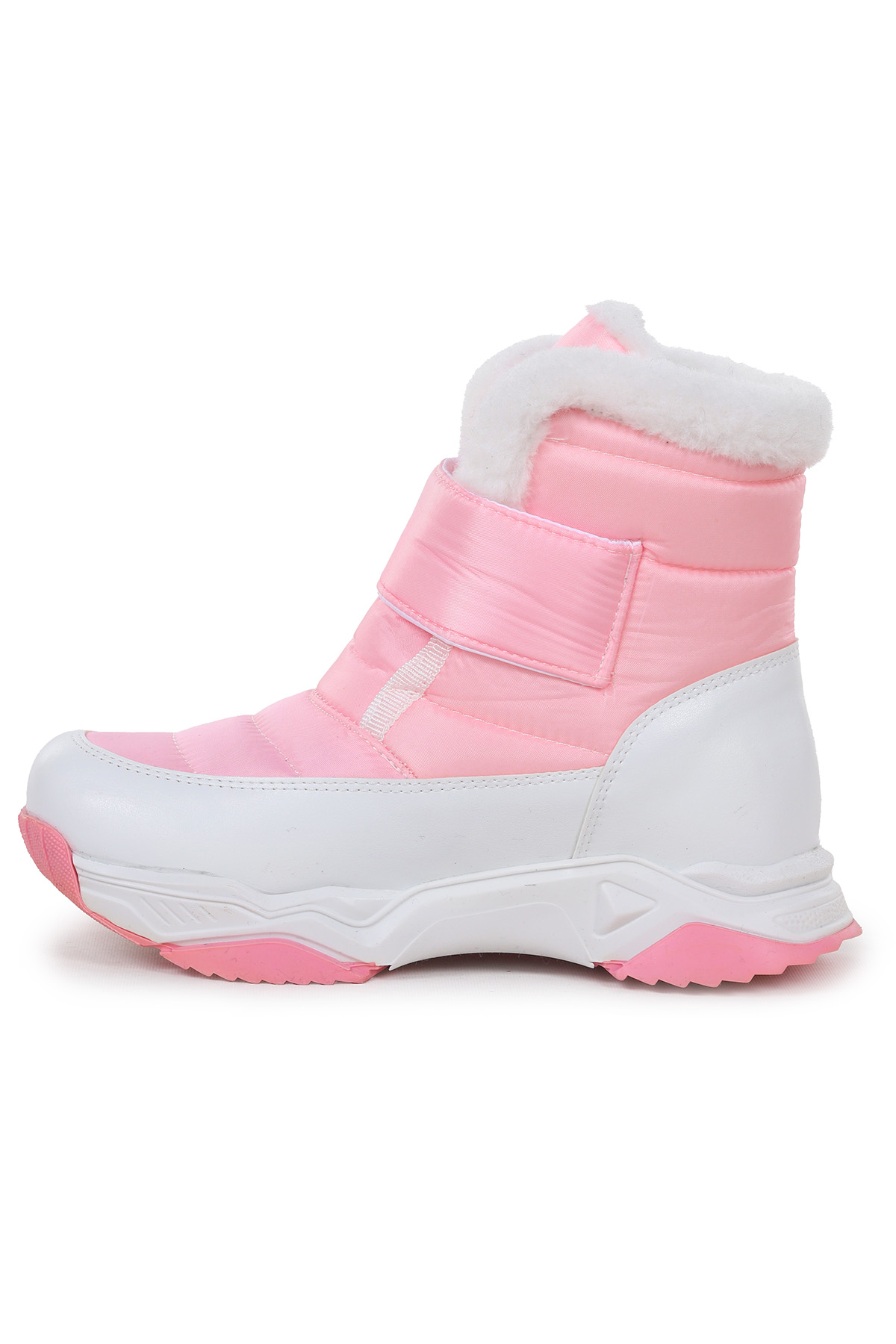 Magic Cırtlı Kız Çocuk Kar Botu Pembe - Beyaz - Görsel 5