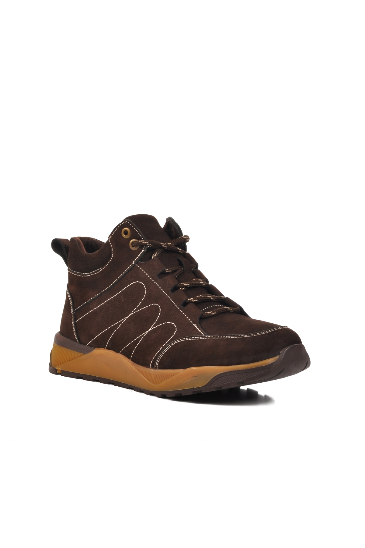 25014 Kahve Nubuk Hakiki Deri Erkek Outdoor Bot - Görsel 4