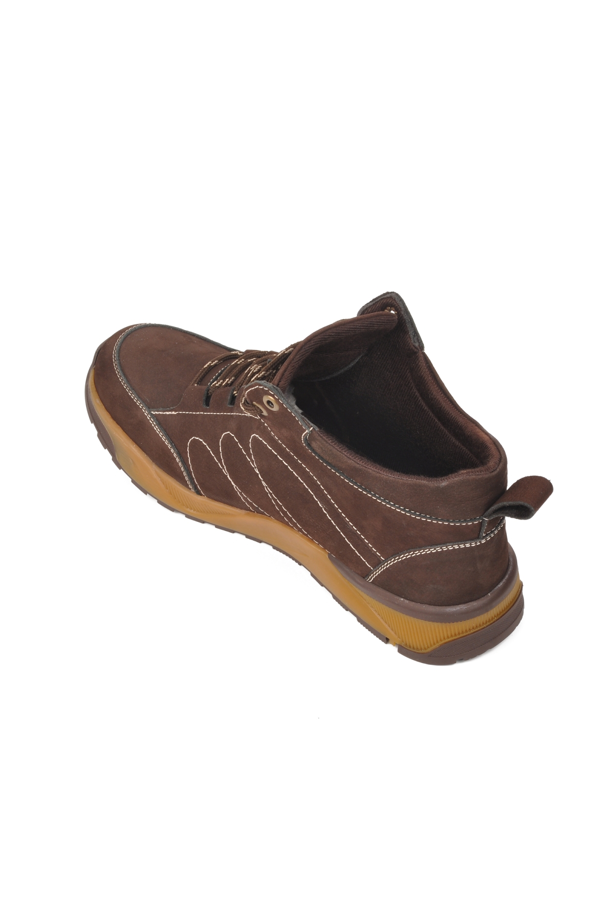 25014 Kahve Nubuk Hakiki Deri Erkek Outdoor Bot - Görsel 5