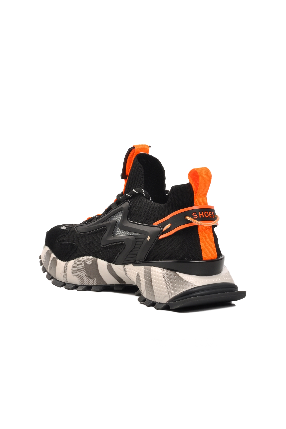 24K574 Siyah Erkek Spor Ayakkabı - Görsel 5