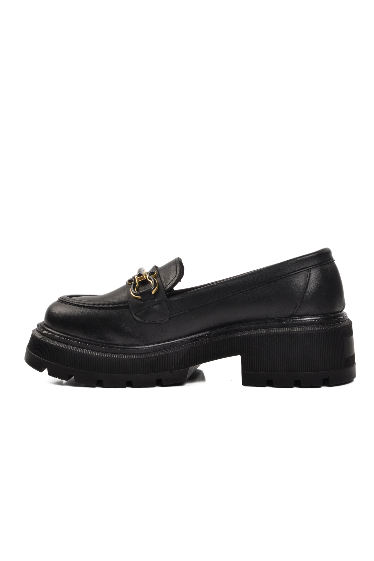 572377 Siyah Cilt Kadın Günlük Ayakkabı - Görsel 3