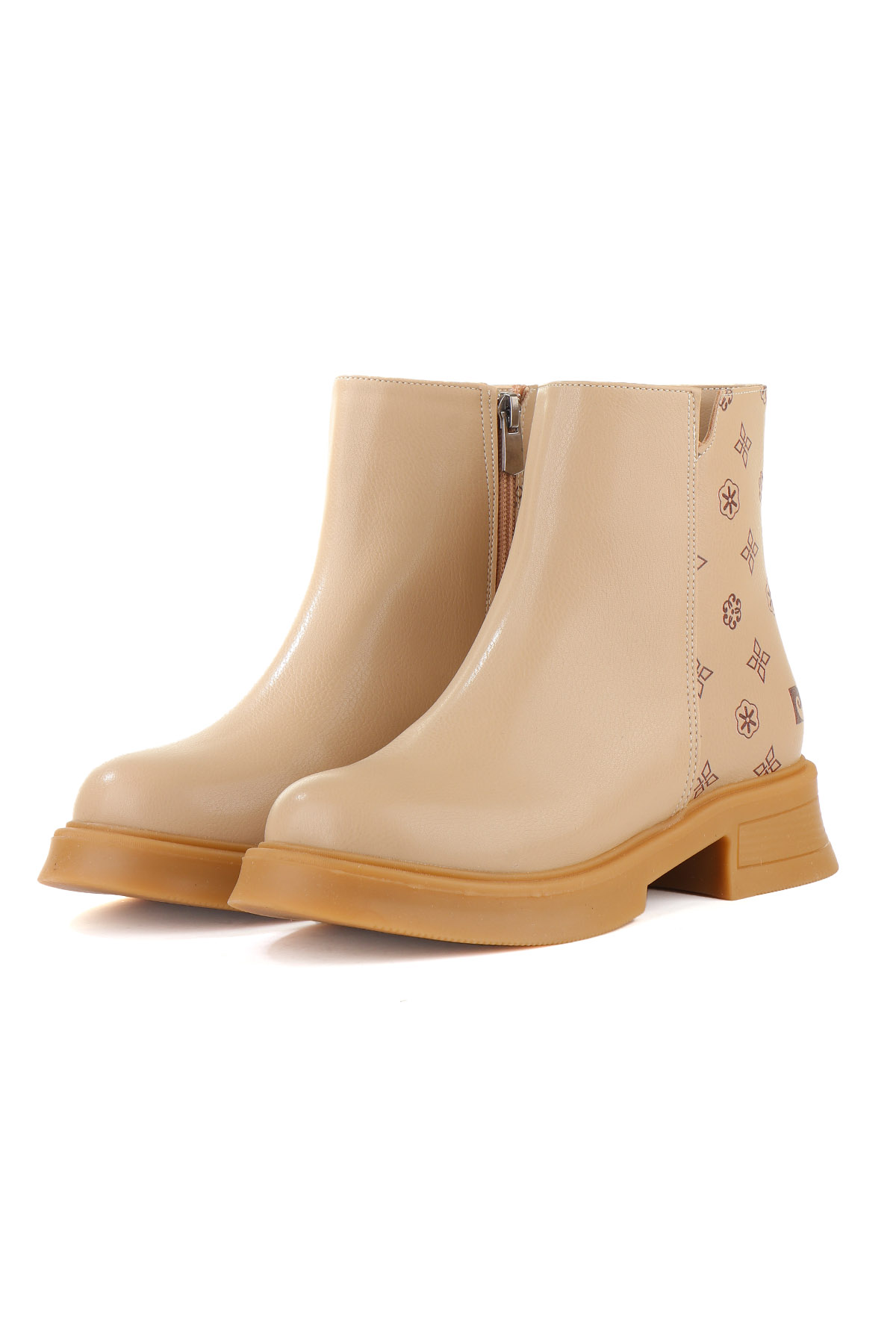 54134 Sıcak Astar Fermuarlı Kadın Bot - Görsel 3