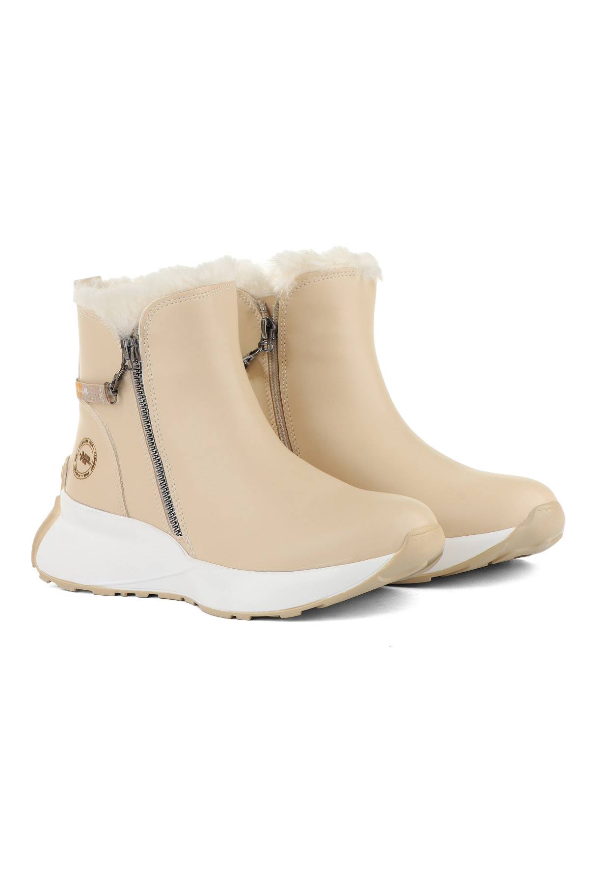 . Cristy Kürklü Fermuarlı Spor Kadın Bot - Görsel 6