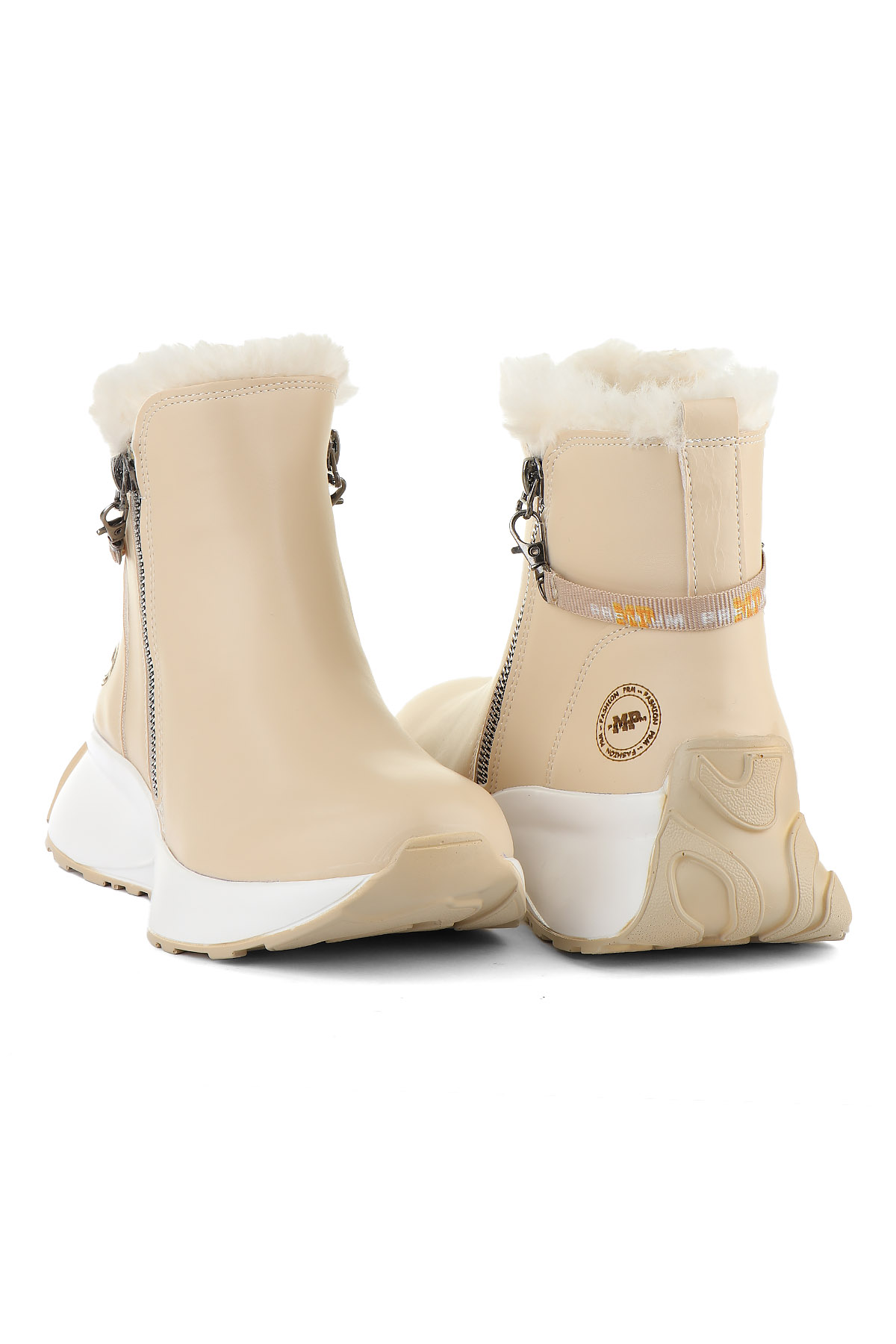 . Cristy Kürklü Fermuarlı Spor Kadın Bot - Görsel 7