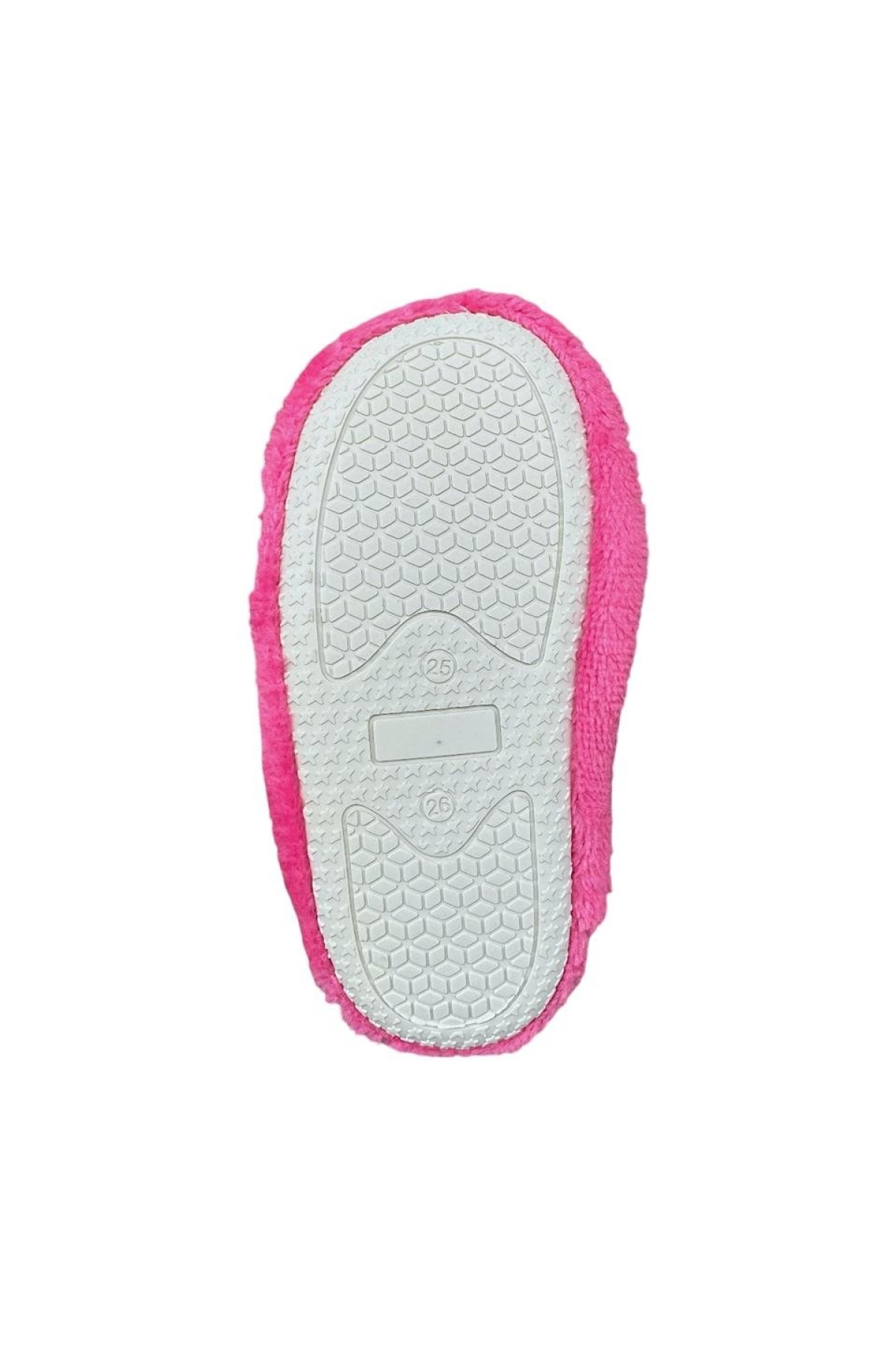 Fermuarlı Çocuk Panduf Ev Pandufu Ev Ayakkabısı Ev Botu Kreş Okul Ayakkabısı PEMBE - Görsel 6