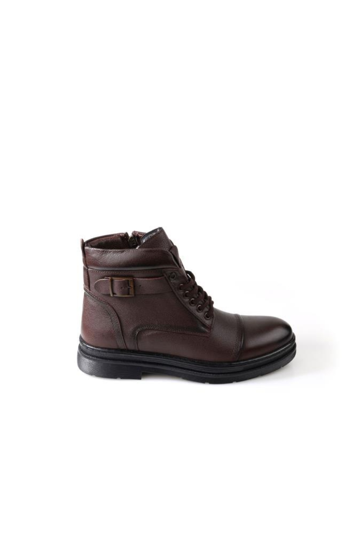 Bzky 3808 Erkek Kauçuk Taban Kürklü Hakiki Deri Bot - Görsel 3