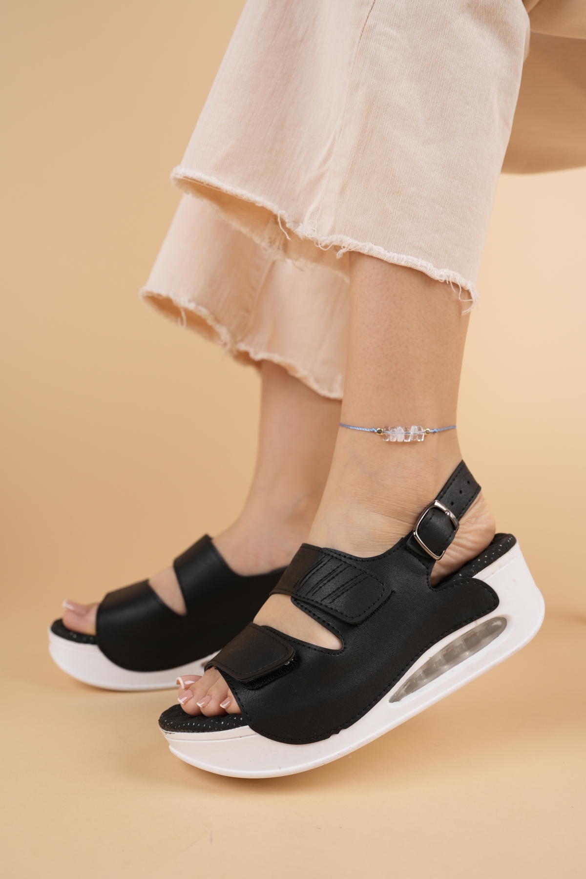 Mina Anatomik Ortopedik Air Taban Günlük Kadın Sandalet - Görsel 5